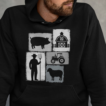 Best Farmer Life Shirt, Funny Farmer UnisexT-Shirt/Hoodie/Sweatshirt HLT00 - Farmer Vintage Collage Farming Rancher Cowboy Farm Owner T-Shirt