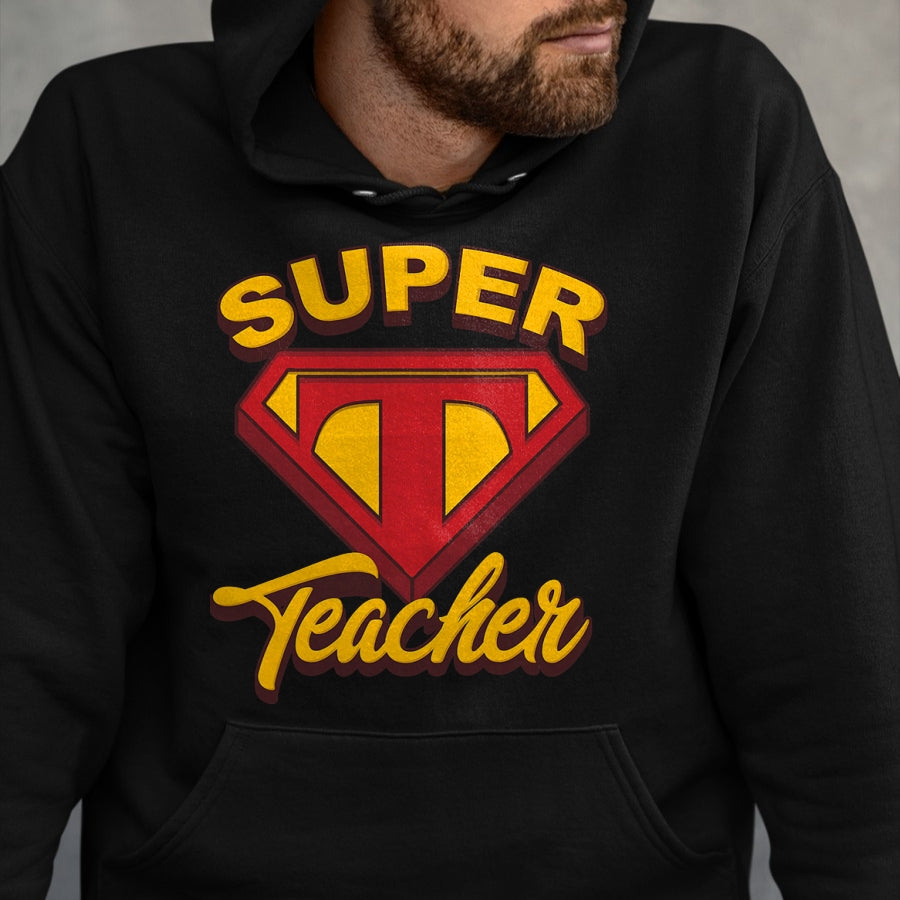 Best Teacher Shirt, Funny Teacher UnisexT-Shirt/Hoodie/Sweatshirt HLT00 - Superteacher Superhero Funny Teacher T-Shirt