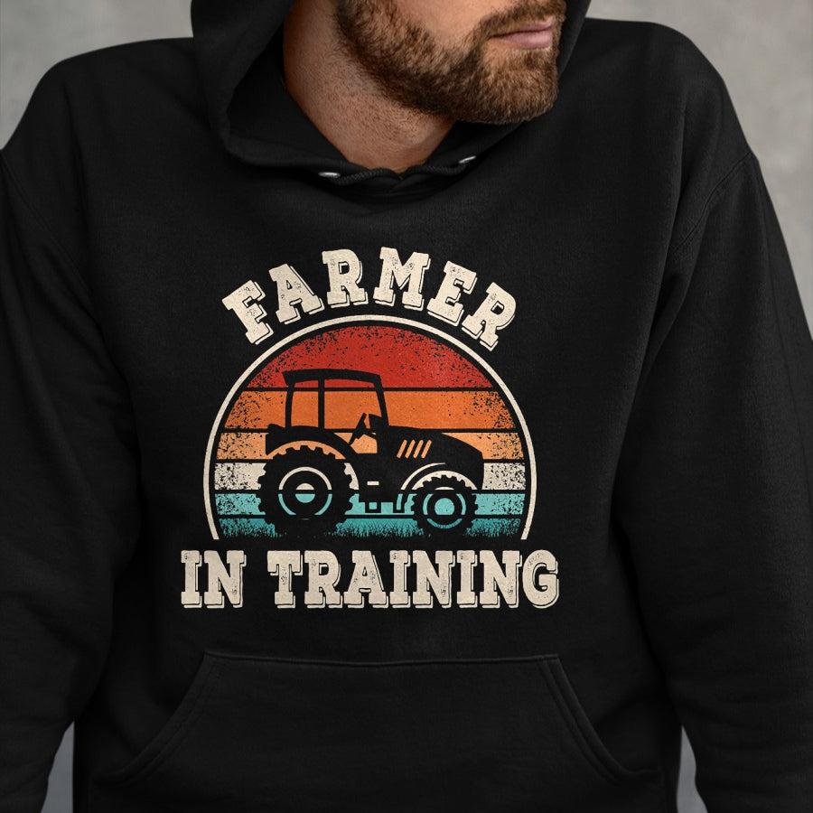 Best Farmer Life Shirt, Funny Farmer UnisexT-Shirt/Hoodie/Sweatshirt HLT00 - Farmer in Training Tractor Funny Farming Boys Girls Kids T-Shirt