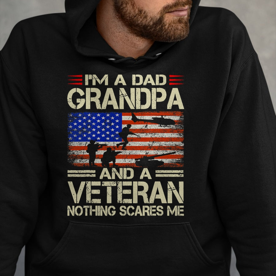 Best Grandpa Shirt, Proud Grandpa Unisex T-Shirt/Hoodie/Sweatshirt HLT00 -Fathers Day Gift Grandpa Gift Dad Grandpa And Veteran T-Shirt