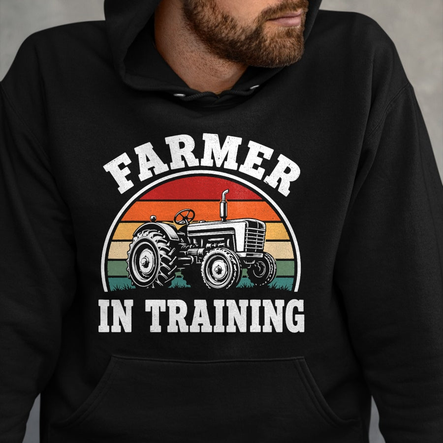 Best Farmer Life Shirt, Funny Farmer UnisexT-Shirt/Hoodie/Sweatshirt HLT00 - Farmer in Training Shirt Boys Girls Kids Tractor Farming T-Shirt