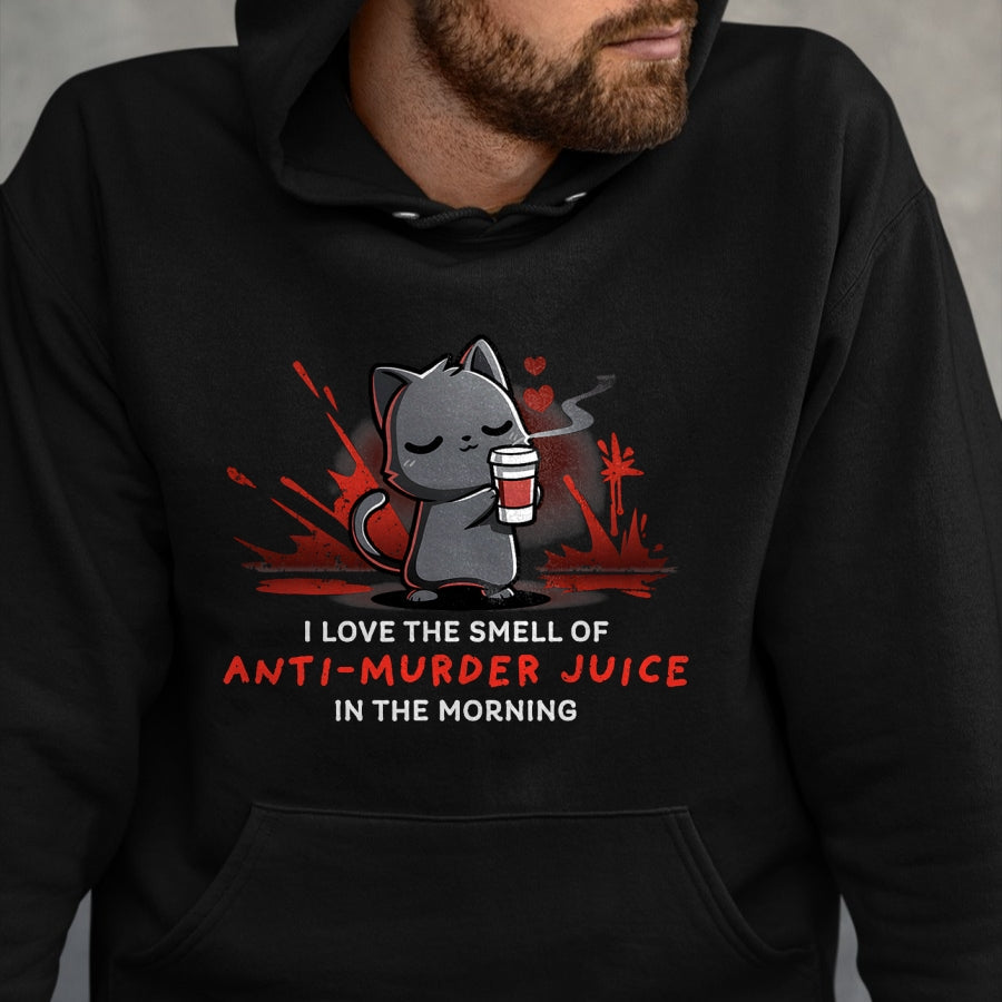 Cat Love Shirt, Funny Cat Lover Gift UnisexT-Shirt/Hoodie/Sweatshirt HLT00 - Cat Drink Coffee I Love The Smell Of Anti Murder Juice T-Shirt for Men Women