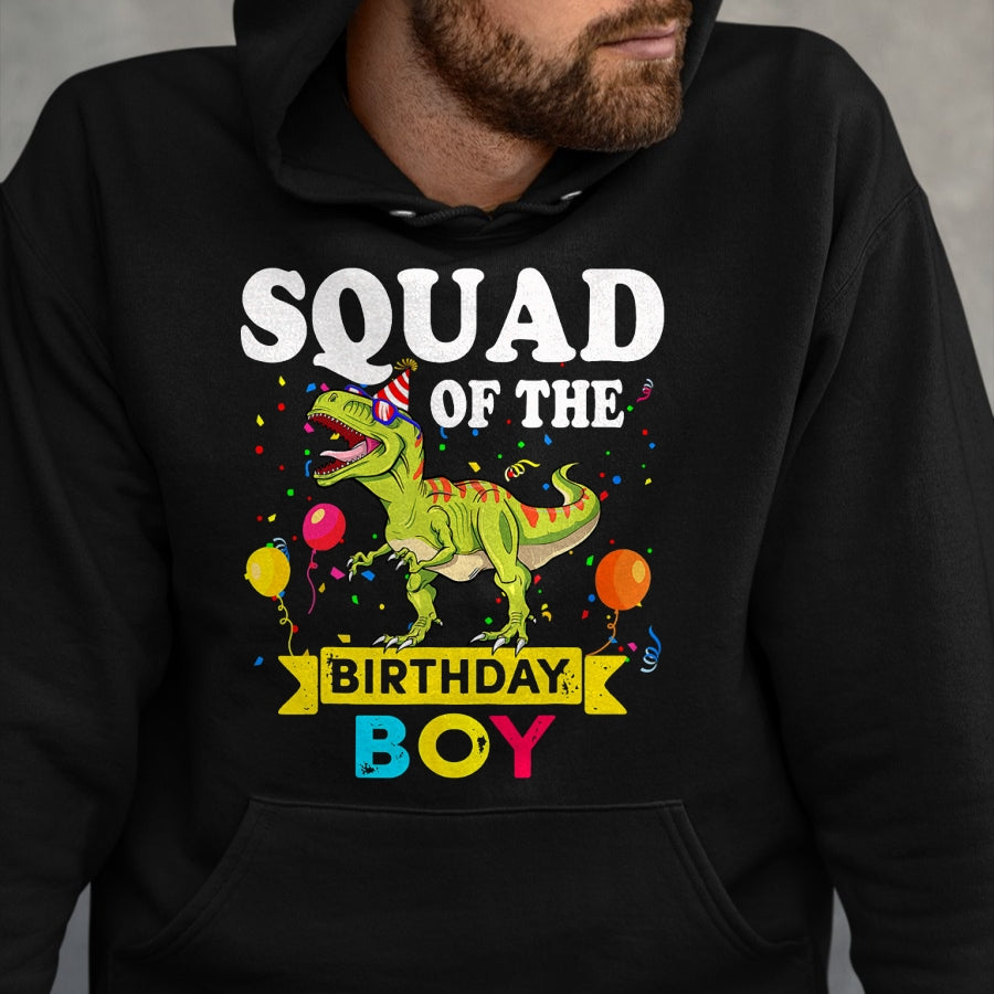 Best Dinosaur Lover Shirt, Funny Dinosaur UnisexT-Shirt/Hoodie/Sweatshirt HLT00 - Squad Of The Birthday Boy Dinosaur T-Rex Matching Family T-Shirt