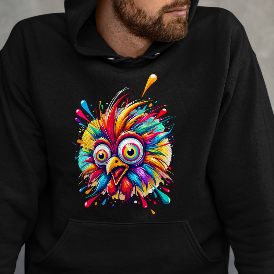 Best Farmer Life Shirt, Funny Farmer UnisexT-Shirt/Hoodie/Sweatshirt HLT00 -Colorful Crazy Chicken Farmer T-Shirt