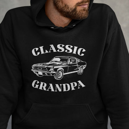 Best Grandpa Shirt, Proud Grandpa Unisex T-Shirt/Hoodie/Sweatshirt HLT00 - Funny Grandpa Classic Car Graphic T-Shirt