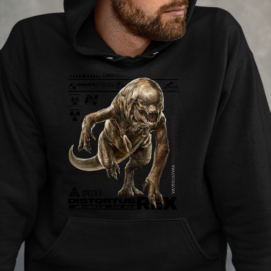 Best Dinosaur Lover Shirt, Funny Dinosaur UnisexT-Shirt/Hoodie/Sweatshirt HLT00 - Jurassic World Rebirth Distortus Rex Ingen Species File T-Shirt