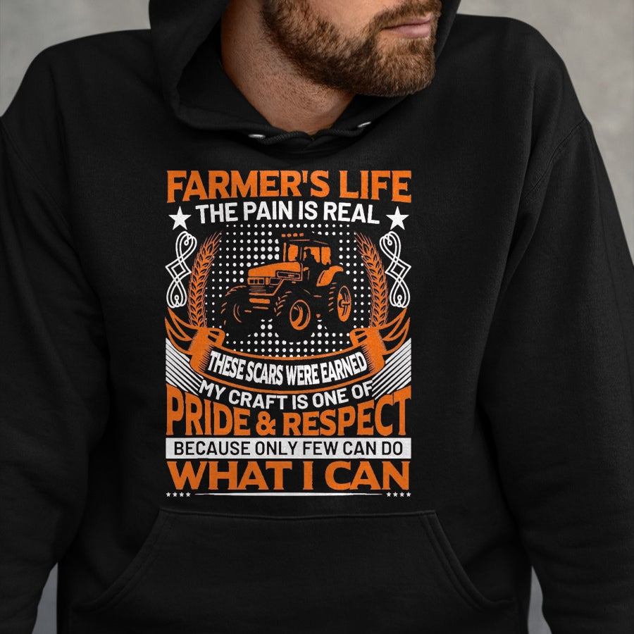 Best Farmer Life Shirt, Funny Farmer UnisexT-Shirt/Hoodie/Sweatshirt HLT00 - Funny Farmer’s Life Tractors Planting Crops Men Women T-Shirt, Men, Black, XX-Large