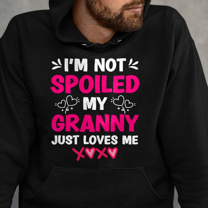 Best Wife Shirt, Wife and Husband Unisex T-Shirt/Hoodie/Sweatshirt HLT00 - I'm Not Spoiled My Granny Just Loves Me Kids Granddaughter T-Shirt
