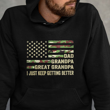Best Grandpa Shirt, Proud Grandpa Unisex T-Shirt/Hoodie/Sweatshirt HLT00 -Fathers Day Gift from Grandkids Dad Grandpa Great Grandpa T-Shirt