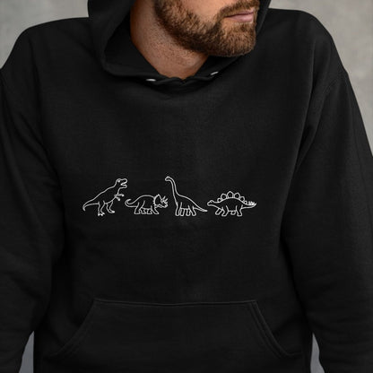 Best Dinosaur Lover Shirt, Funny Dinosaur UnisexT-Shirt/Hoodie/Sweatshirt HLT00 - Minimalist Cute Dino & Dinosaur Family (Dinos) T-Shirt