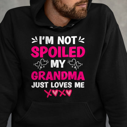 Best Wife Shirt, Wife and Husband Unisex T-Shirt/Hoodie/Sweatshirt HLT00 - I'm Not Spoiled My Grandma Just Loves Me Granddaughter Girls T-Shirt