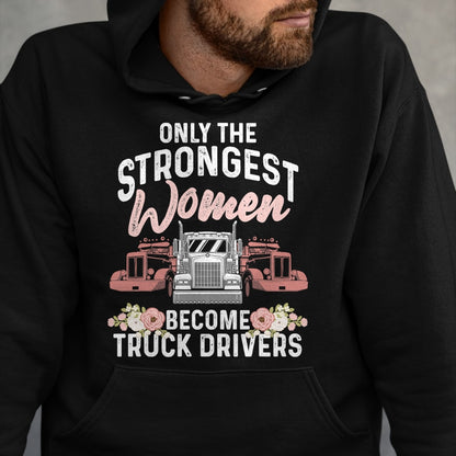 Best Truck Driver Life Shirt, Funny Trucker UnisexT-Shirt/Hoodie/Sweatshirt HLT00 - Funny Female Truck Driver Design For Women Girls Trucking T-Shirt (3)
