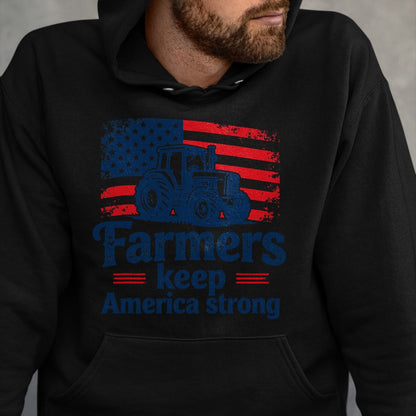 Best Farmer Life Shirt, Funny Farmer UnisexT-Shirt/Hoodie/Sweatshirt HLT00 - Patriotic American Farmer Tractor Farm Life USA Flag Farmer T-Shirt