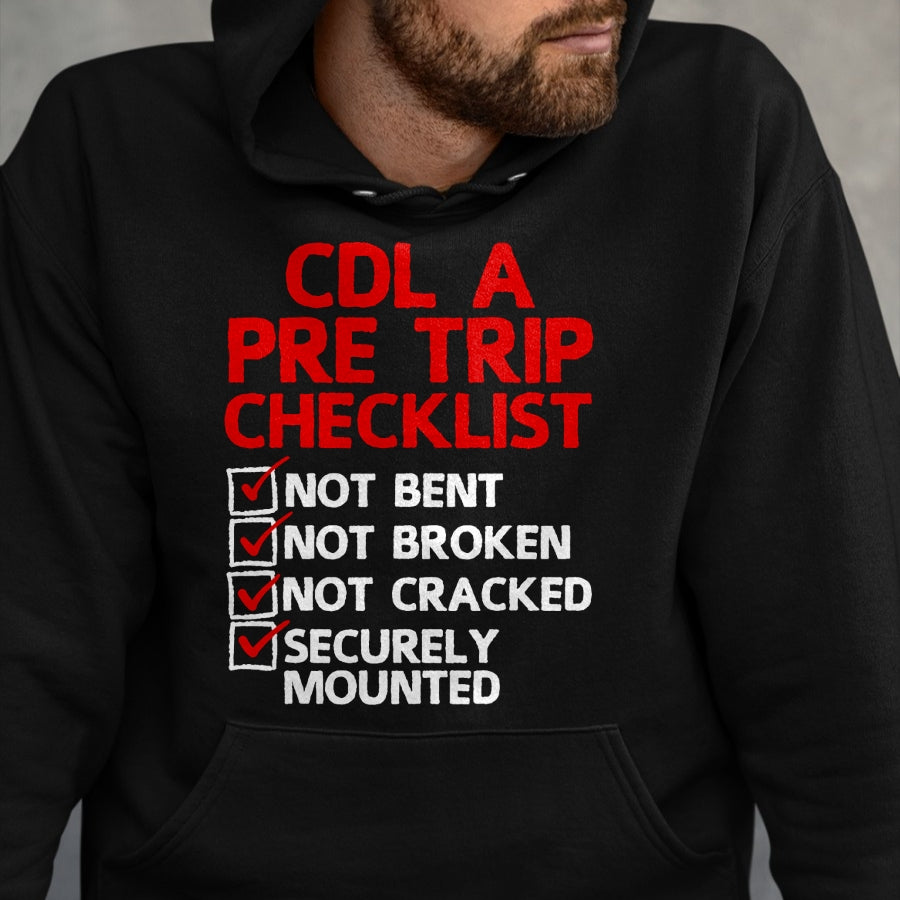 Best Truck Driver Life Shirt, Funny Trucker UnisexT-Shirt/Hoodie/Sweatshirt HLT00 - Cool CDL Trucker Art for Men Women Trucking CDL Truck Driver T-Shirt (4)