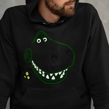 Best Dinosaur Lover Shirt, Funny Dinosaur UnisexT-Shirt/Hoodie/Sweatshirt HLT00 - E.T. Rex Funny Dinosaur Shirt T-Rex on Bike Over The Moon T-Shirt