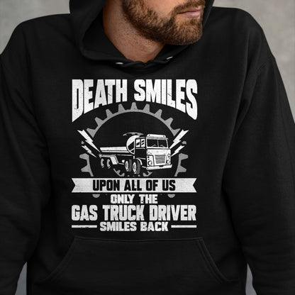 Best Truck Driver Life Shirt, Funny Trucker UnisexT-Shirt/Hoodie/Sweatshirt HLT00 - Gas Trucker Tanker Gas Truck Driver Fuel Truck Driver Premium Tri-blend T-Shirt