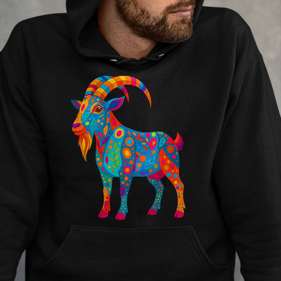 Best Farmer Life Shirt, Funny Farmer UnisexT-Shirt/Hoodie/Sweatshirt HLT00 - Psychedelic Goat T-Shirt