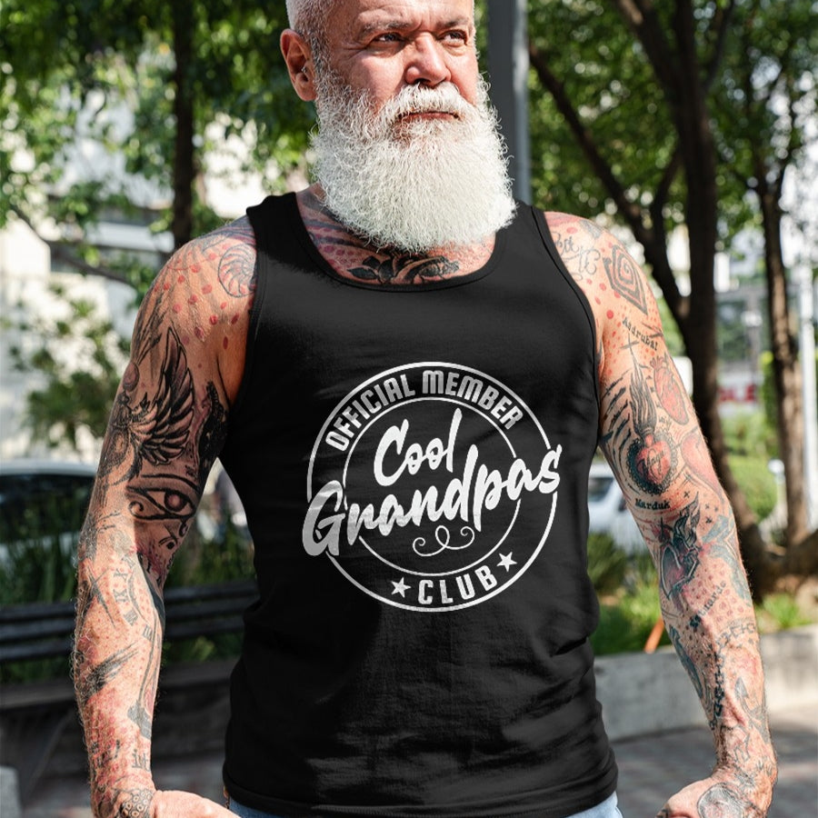 Best Grandpa Shirt, Proud Grandpa Unisex T-Shirt/Hoodie/Sweatshirt HLT00 - Cool Grandpas Club Official Member Vintage T-Shirt