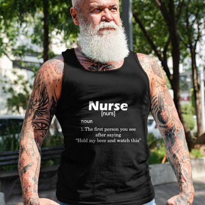 Funny Nurse Shirt, Nurse Unisex T-Shirt/Hoodie/Sweatshirt HLT00 -Funny Nurse Definition T Shirt Hold My Beer T-Shirt