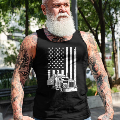 Best Truck Driver Life Shirt, Funny Trucker UnisexT-Shirt/Hoodie/Sweatshirt HLT00 - Cool Trucker For Men Dad Semi Truck Driver US Flag Trucking T-Shirt