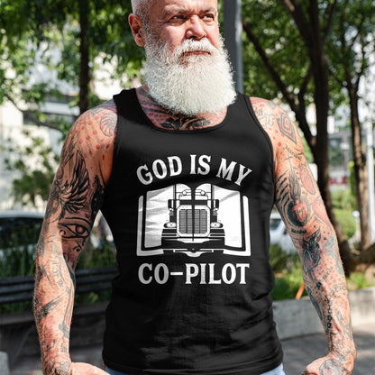 Best Truck Driver Life Shirt, Funny Trucker UnisexT-Shirt/Hoodie/Sweatshirt HLT00 - Christian God Co Pilot Trucker Truck Driver T-Shirt
