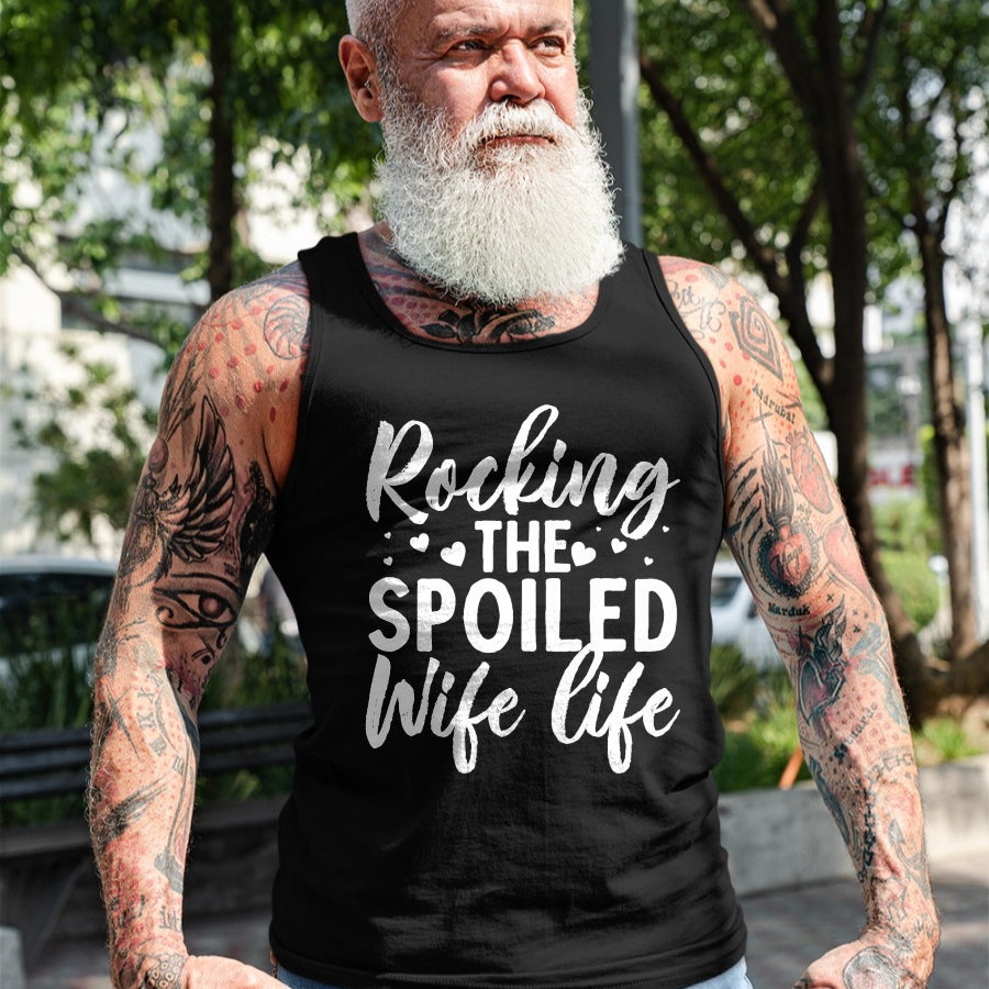 Best Wife Shirt, Wife and Husband Unisex T-Shirt/Hoodie/Sweatshirt HLT00 - Gift for wife T shirt, spoiled wife   Funny Spoiled Wife Art For Women Girls Husband Spoiled Wife Pr (17)