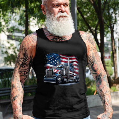 Best Truck Driver Life Shirt, Funny Trucker UnisexT-Shirt/Hoodie/Sweatshirt HLT00 - Semi Truck Driver US Trucker USA Flag Patriotic 4th of July T-Shirt