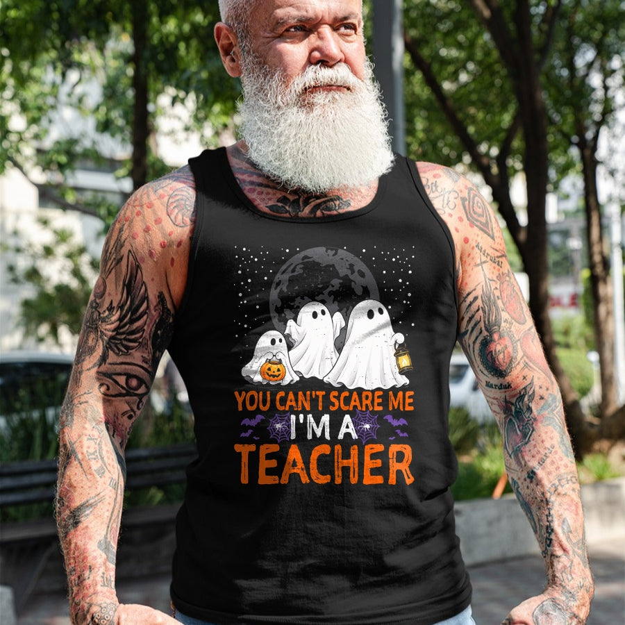 Best Teacher Shirt, Funny Teacher UnisexT-Shirt/Hoodie/Sweatshirt HLT00 - You Can't Scare Me I'm A Teacher Funny Halloween Teacher T-Shirt