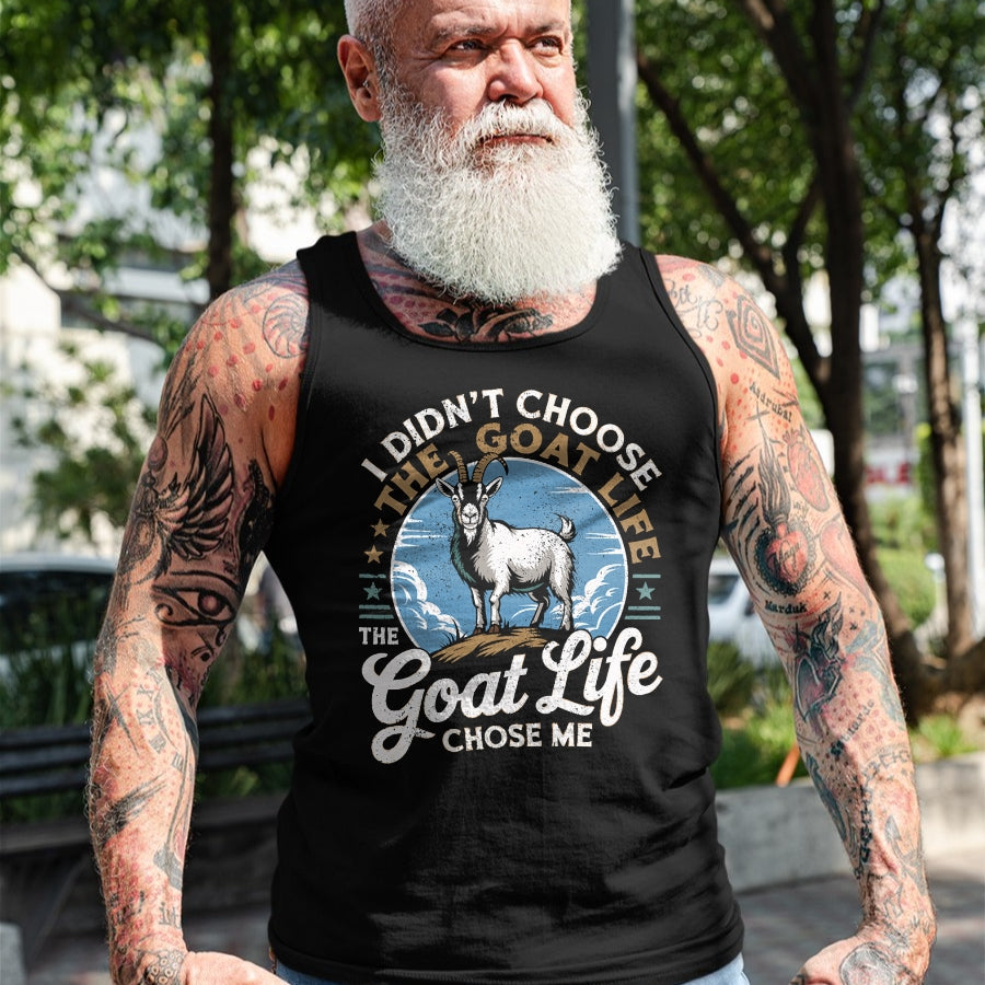 Best Farmer Life Shirt, Funny Farmer UnisexT-Shirt/Hoodie/Sweatshirt HLT00 - Goat Life Chose Me Rancher Farmer Goat Dad Funny Goat T-Shirt