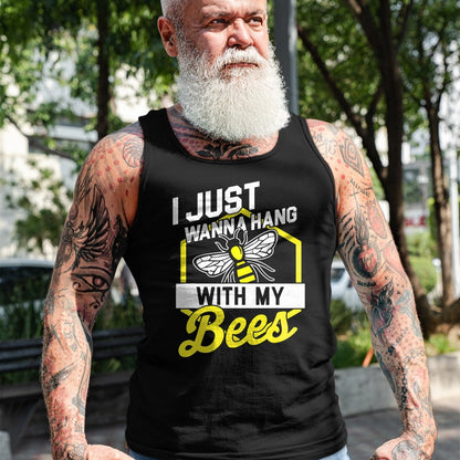 Best Farmer Life Shirt, Funny Farmer UnisexT-Shirt/Hoodie/Sweatshirt HLT00 - Hang with My Bees - Beekeeper & Beekeeping Gift T-Shirt T-Shirt