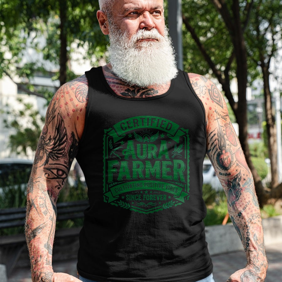 Best Farmer Life Shirt, Funny Farmer UnisexT-Shirt/Hoodie/Sweatshirt HLT00 - Certified Aura Farmer Positive Vibes Funny T-Shirt