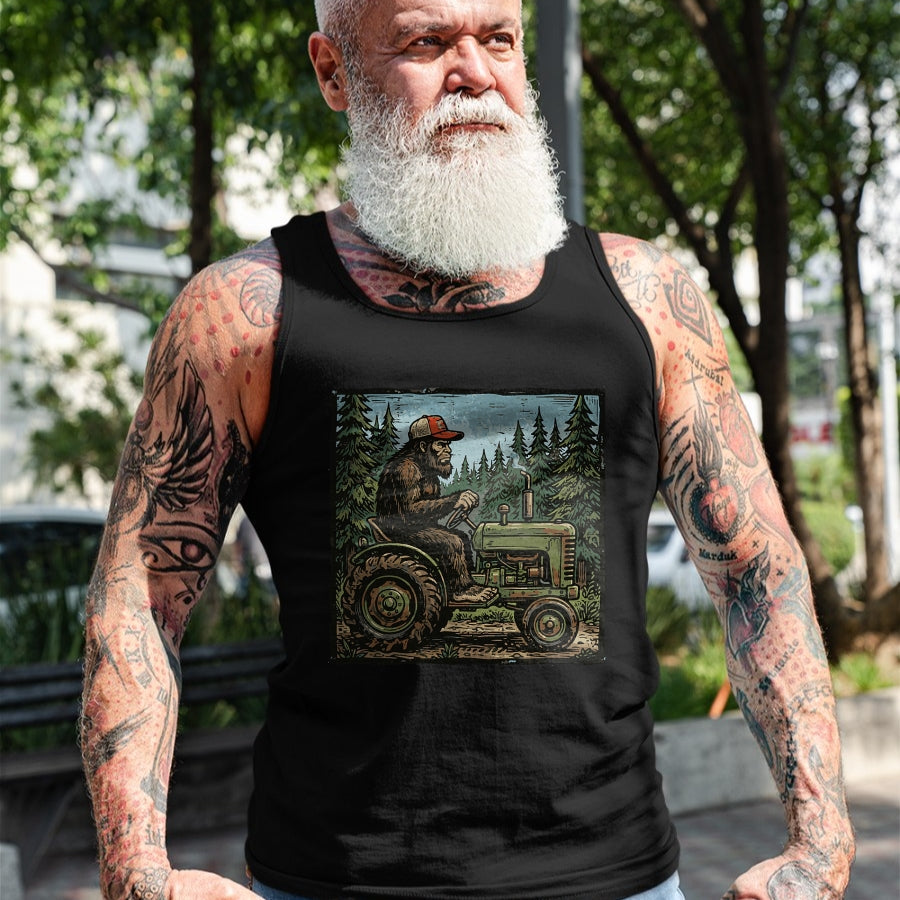 Best Farmer Life Shirt, Funny Farmer UnisexT-Shirt/Hoodie/Sweatshirt HLT00 - Bigfoot Sasquatch Tractor Funny Farm Farmer Men Women Kids T-Shirt