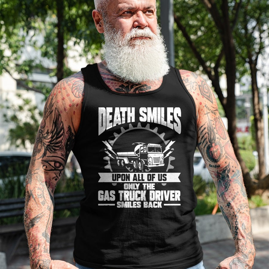 Best Truck Driver Life Shirt, Funny Trucker UnisexT-Shirt/Hoodie/Sweatshirt HLT00 - Gas Trucker Tanker Gas Truck Driver Fuel Truck Driver Premium Tri-blend T-Shirt