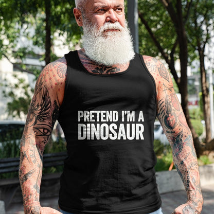 Best Dinosaur Lover Shirt, Funny Dinosaur UnisexT-Shirt/Hoodie/Sweatshirt HLT00 - Pretend I_m A Dinosaur Shirt Adult Kids Men Women Costume T-Shirt, Men, Black, Medium