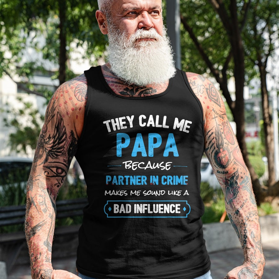 Best Grandpa Shirt, Proud Grandpa Unisex T-Shirt/Hoodie/Sweatshirt HLT00 - Funny Grandpa Papa Partner In Crime Dad T-Shirt