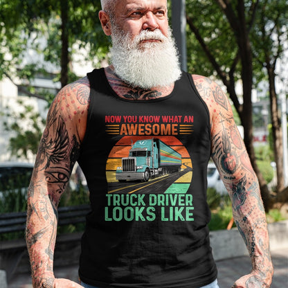 Best Truck Driver Life Shirt, Funny Trucker UnisexT-Shirt/Hoodie/Sweatshirt HLT00 - Awesome Truck driver Trucker Design For Men Truck Driver Premium Tri-blend T-Shirt