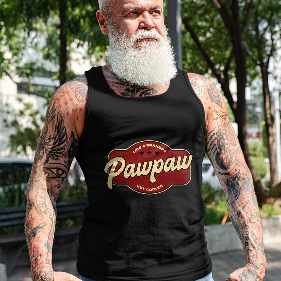 Best Grandpa Shirt, Proud Grandpa Unisex T-Shirt/Hoodie/Sweatshirt HLT00 - Vintage Pawpaw Like a Grandpa but Cooler - Grandpa Pawpaw T-Shirt