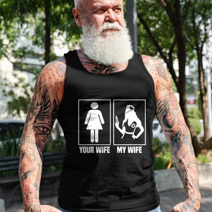 Funny Nurse Shirt, Nurse Unisex T-Shirt/Hoodie/Sweatshirt HLT00 - My Wife Is A Nurse Your Wife What  Your Wife And My Wife T-Shirt