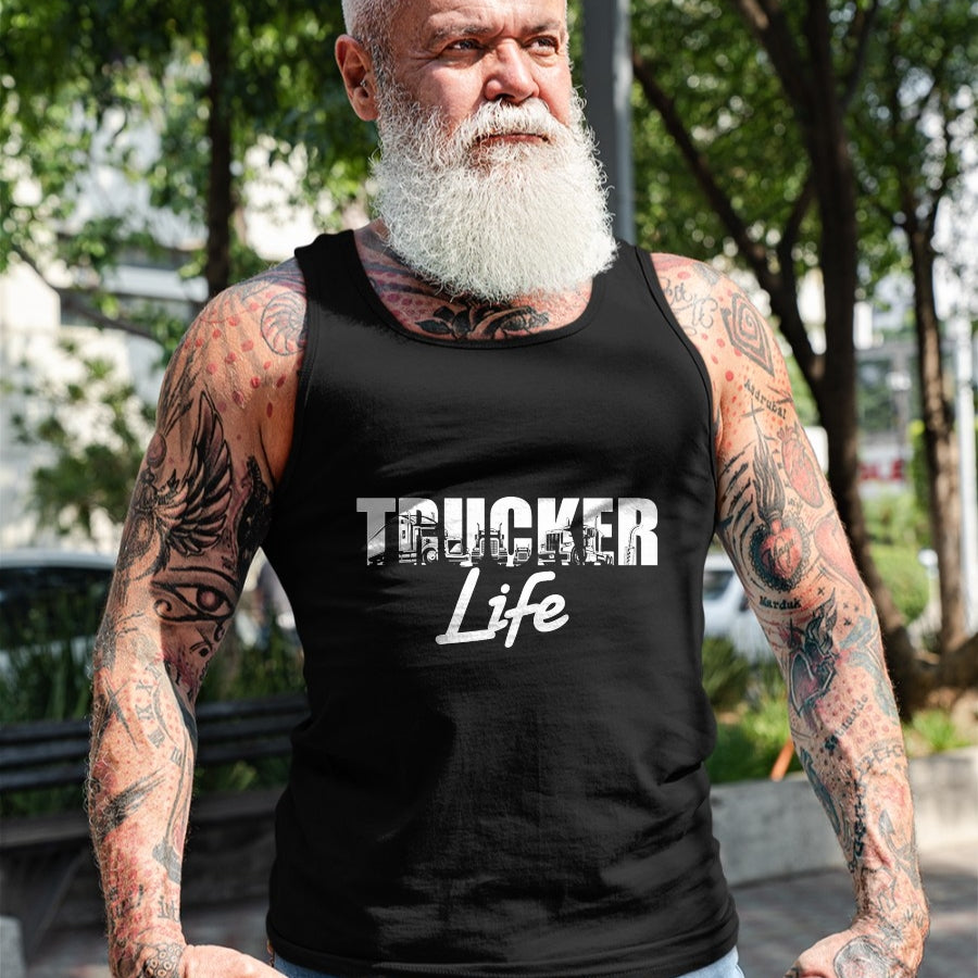 Best Truck Driver Life Shirt, Funny Trucker UnisexT-Shirt/Hoodie/Sweatshirt HLT00 - Truck Driver Trucker Life T-Shirt (1)