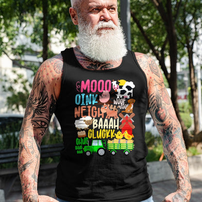 Best Farmer Life Shirt, Funny Farmer UnisexT-Shirt/Hoodie/Sweatshirt HLT00 - Farm Animals Sounds Oink Baa Neigh Cluck Moo Toddler Farmer T-Shirt