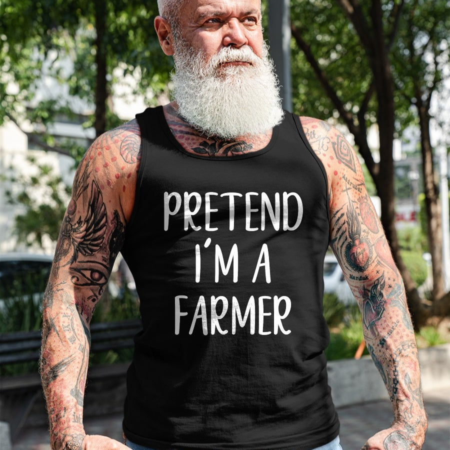 Best Farmer Life Shirt, Funny Farmer UnisexT-Shirt/Hoodie/Sweatshirt HLT00 - Pretend I'm A Farmer Costume Halloween Funny Easy Adult Kid T-Shirt