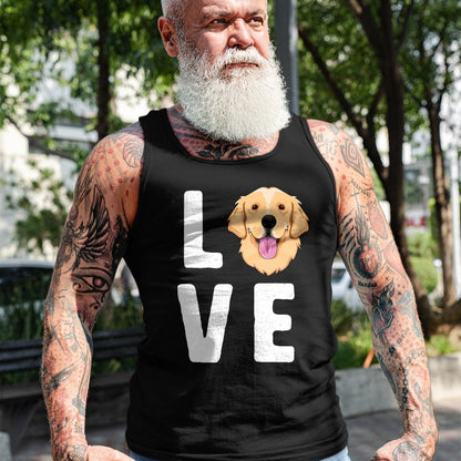 Dog Love Shirt, Dog Lover Gift T-Shirt/Hoodie/Sweatshirt HLT00 - LOVE Golden Retrievers T-Shirt for Women KIds Dog Pet Gift T-Shirt