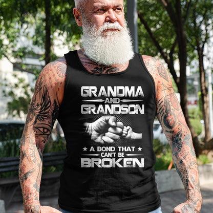 Best Grandma Shirt, Proud Grandma Unisex T-Shirt/Hoodie/Sweatshirt HLT00 - Grandma and Grandson A binding that won't be broken T-Shirt (1)