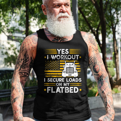 Best Truck Driver Life Shirt, Funny Trucker UnisexT-Shirt/Hoodie/Sweatshirt HLT00 - Flatbedder Truck Driver Secure Loads Flatbed Trucker T-Shirt
