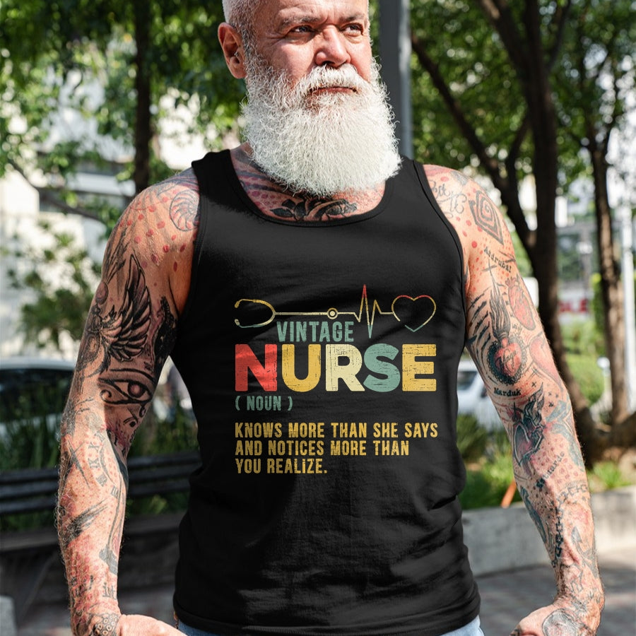 Funny Nurse Shirt, Nurse Unisex T-Shirt/Hoodie/Sweatshirt HLT00 - Vintage Nurse Definition Hospital Medical Registered Nursing T-Shirt