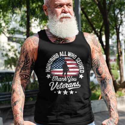Proud Veteran Shirt, Funny Veteran UnisexT-Shirt/Hoodie/Sweatshirt HLT00 - Women_s Honoring All Who Served Thank You Veterans Day Memorial Day V-Neck T-Shirt