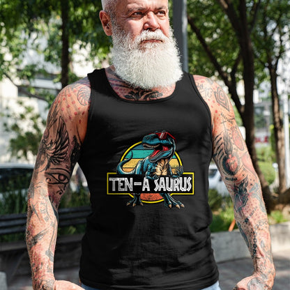 Best Dinosaur Lover Shirt, Funny Dinosaur UnisexT-Shirt/Hoodie/Sweatshirt HLT00 - Ten A Saurus T Rex Dinosaur Birthday Party 10 Year Old T-Shirt