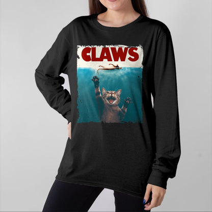 Cat Love Shirt, Funny Cat Lover Gift UnisexT-Shirt/Hoodie/Sweatshirt HLT00 - Claws Funny Cat I Love Cat Paws Cat Parody Animal Lover T-Shirt (1)