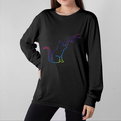 Cat Love Shirt, Funny Cat Lover Gift UnisexT-Shirt/Hoodie/Sweatshirt HLT00 - Cute Pet Tee I Love My Cat Best Friend Fist Bump Cat Lovers T-Shirt, Women, Brown, X-Large