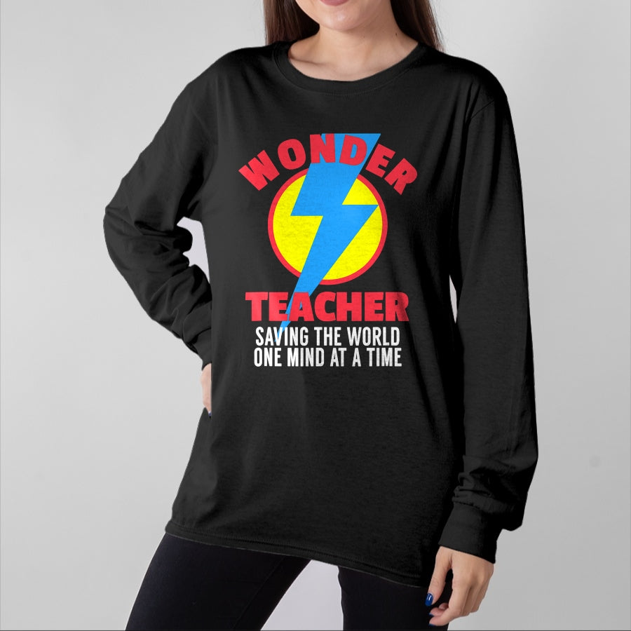 Best Teacher Shirt, Funny Teacher UnisexT-Shirt/Hoodie/Sweatshirt HLT00 - Wonder Teacher Costume Shirt  Teacher Halloween Costume Tee T-Shirt